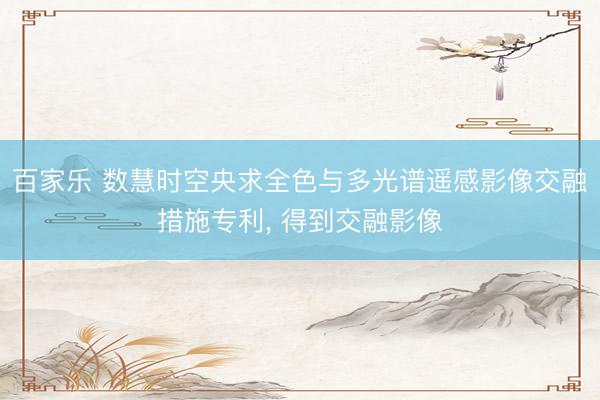 百家乐 数慧时空央求全色与多光谱遥感影像交融措施专利, 得到交融影像